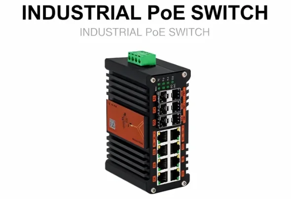 Managed Gigabit Poe Switch 8 Port 802.3At - Conmutador PoE gestionado industrial L2+ de