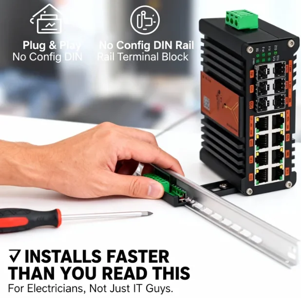 Conmutador PoE gestionado indu - Managed Gigabit Poe Switch 8 Port 802.3At reseña y precio